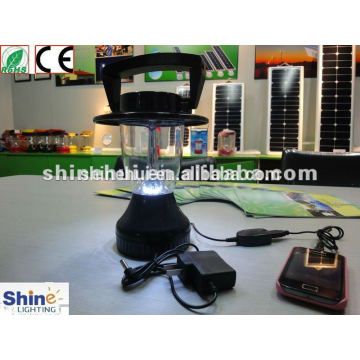 black solar led lantern with Ni-Cad battery and step-up transformer